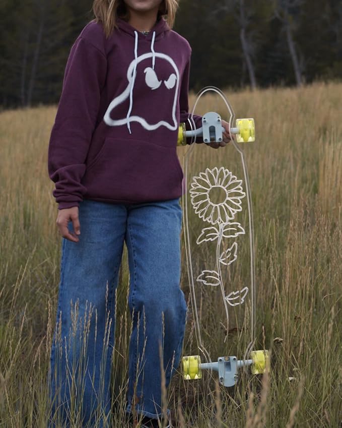 Clear Longboard Skateboard - Transparent Acrylic Long Boards with Light-Up LED Wheels for Smooth Rides - Ride The Streets in Style with Longboard Built for Beginners & Pros Alike-CubbioJoy