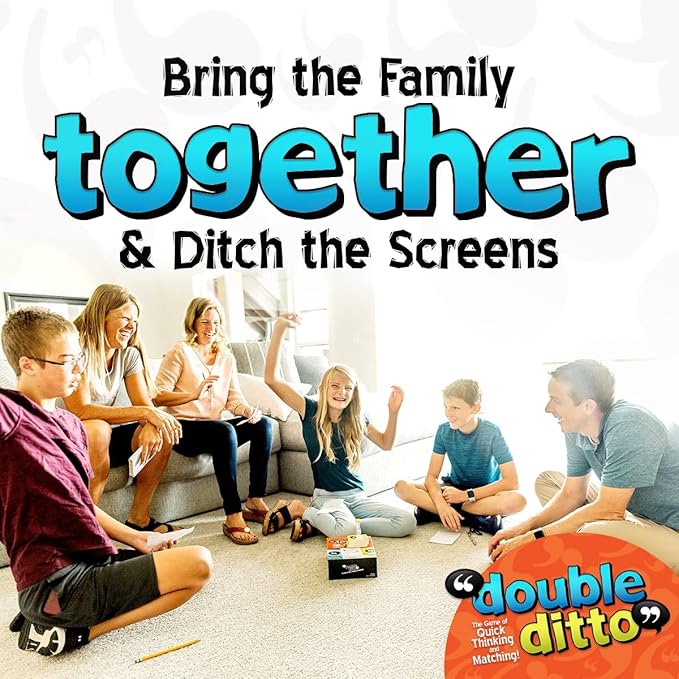 Inspiration Play Double Ditto - a Hilarious Award-Winning Family Party Game for 4-20 Players (Ages 8 and up)-CubbioJoy
