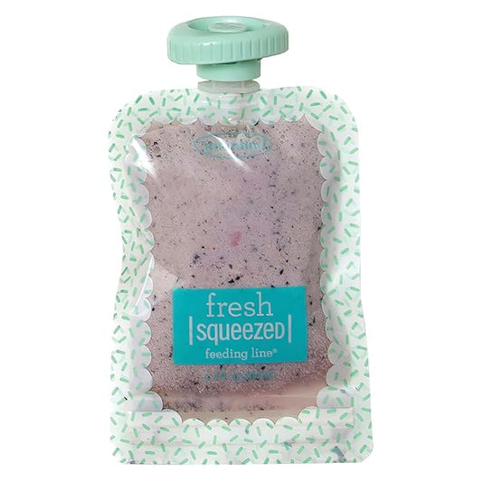 Infantino Reusable Squeeze Pouches for Homemade Baby Food, 3.5 oz, Pack of 25 - BPA, PVC, and Phthalate-Free, Freezer-Safe, with Clear Window and Labeling Space-CubbioJoy