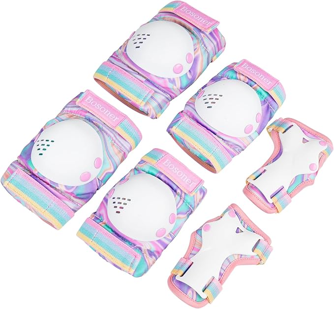 BOSONER Kids/Youth Knee Pad Elbow Pads for Roller Skates Cycling BMX Bike Skateboard Inline Rollerblading, Skating Skatings Scooter Riding Sports-CubbioJoy