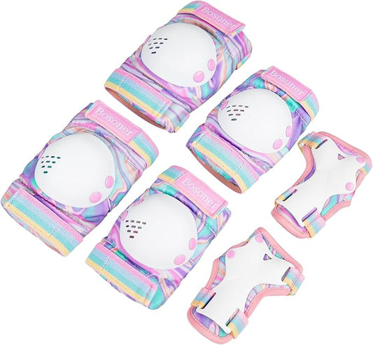 BOSONER Kids/Youth Knee Pad Elbow Pads for Roller Skates Cycling BMX Bike Skateboard Inline Rollerblading, Skating Skatings Scooter Riding Sports-CubbioJoy