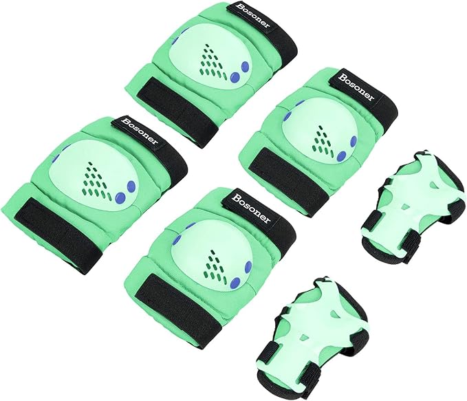 BOSONER Kids/Youth Knee Pad Elbow Pads for Roller Skates Cycling BMX Bike Skateboard Inline Rollerblading, Skating Skatings Scooter Riding Sports-CubbioJoy