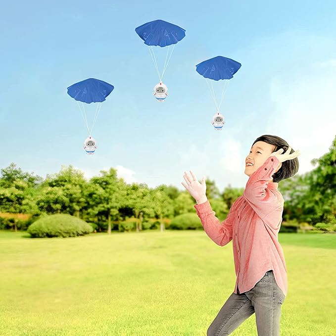 ArtCreativity 24-Pack / 2" Mini Astronaut Paratroopers – Durable Parachute Toys for Kids – Space-Themed Party Favors, Astronaut Piñata Fillers, and Goodie Bag Toys-CubbioJoy
