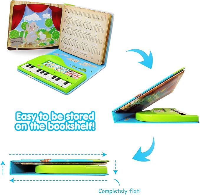 BEST LEARNING My First Piano Book - Educational Musical Toy for Toddlers Kids Ages 3-5 Years - Ideal 3, 4 Year Old Boy or Girl Birthday Present-CubbioJoy