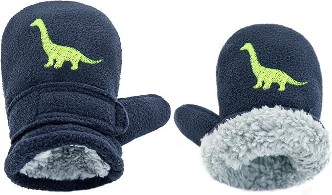 BAVST Baby Toddler Winter Mittens Girls Warm Fleece Lined Gloves Kids Sherpa Lined Mittens for Boys-CubbioJoy