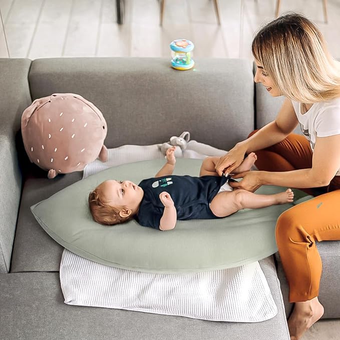 Baby Lounger Cover: Skin-Friendly & Breathable Slipcover for Lounging & Playtime - Snug Fit & Zipper-Free for Safty Daily Homeuse - Must Have for New Parents-CubbioJoy