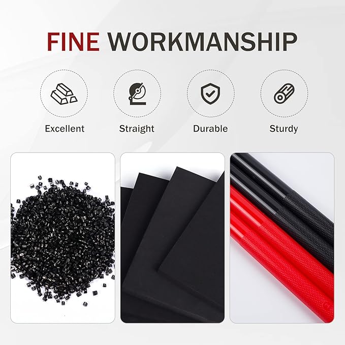 5A Nylon Drumsticks for Kids Adults: Light Durable Drum Sticks Black Red with Anti-Slip Handles for Electronic Drums Exercise Percussion Accessories (2 Pairs)-CubbioJoy