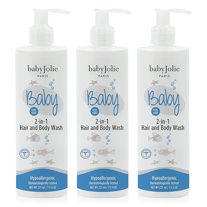 Baby Jolie Baby Body Wash, Kids Hair and Body Wash for Babies & Newborn 2-in-1, Shampoo + Soap | 7.5oz | 221ml (3)-CubbioJoy