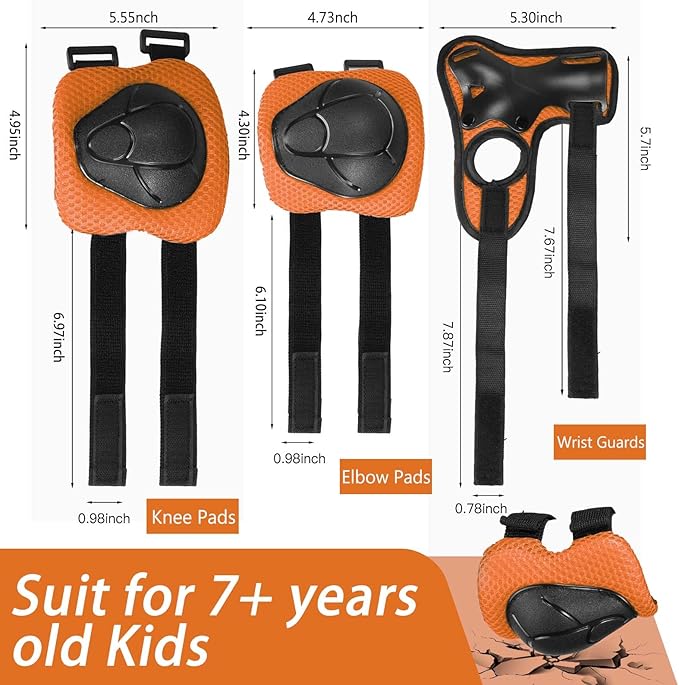 Kids Bike Helmet Set Adjustable Helmet for Ages 3-15 Kids Toddler Boys Girls Youth, Multi-Sport Bicycle Skateboarding Football Rollerskating Scooter Rollerblade Balance Bike Helmets-CubbioJoy