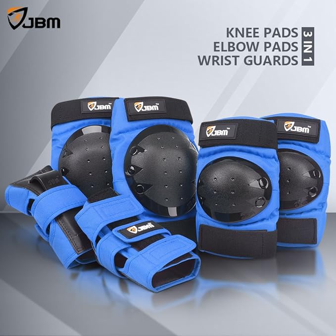 JBM Adult & Kids Knee Pads Elbow Pads and Wrist Guards for Inline Skating, Roller Skating, Skateboarding, Scootering-CubbioJoy