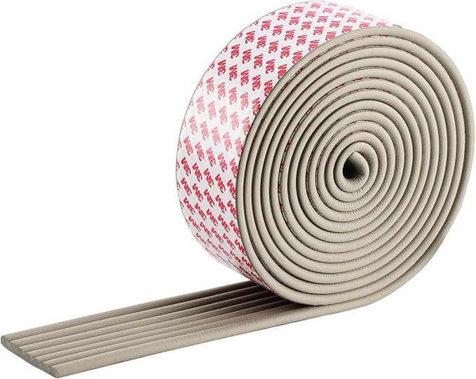 Corner Protector for Baby, Widen Edge Protector with Adhesive Backing, Baby Proofing Edge Corner Protectors Self Adhesive Furniture Corner Guard Bumper for Table, Desk, Fireplace (Gray, 16.4ft)-CubbioJoy