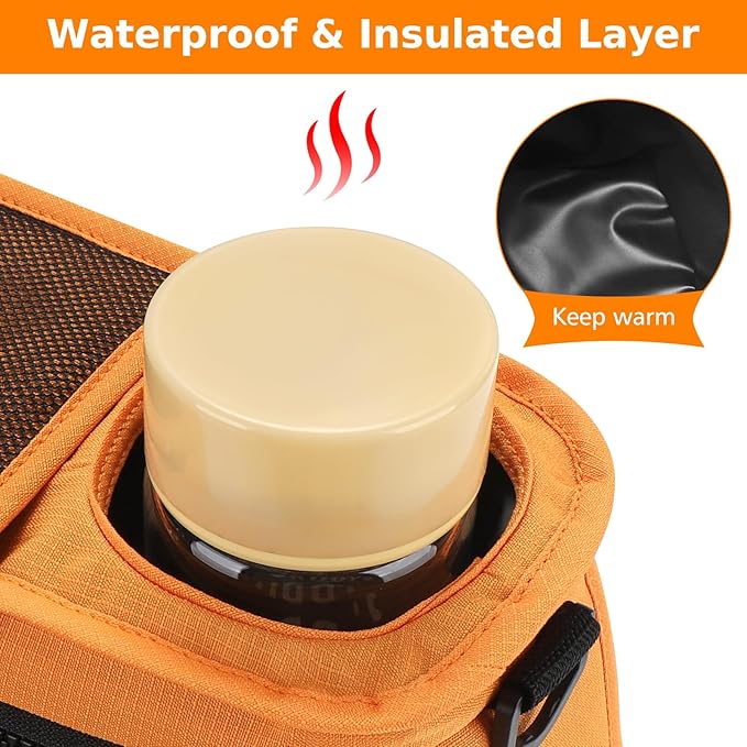 Accmor Universal Stroller Organizer with Insulated Cup Holder Detachable Phone Bag and Shoulder Strap,Stroller Bag Caddy Organizer Fits for Uppababy, Baby Jogger, Britax Strollers-CubbioJoy