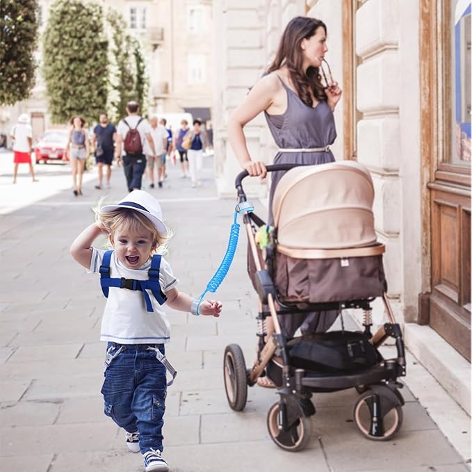 Accmor Toddler Harness Leash with Anti Lost Wrist Link, Cute Dinosaur Kids Walking Restraint Belt, Keep Child Close Hand Strap Tether for Baby Boys Girls Outdoor Travel-CubbioJoy