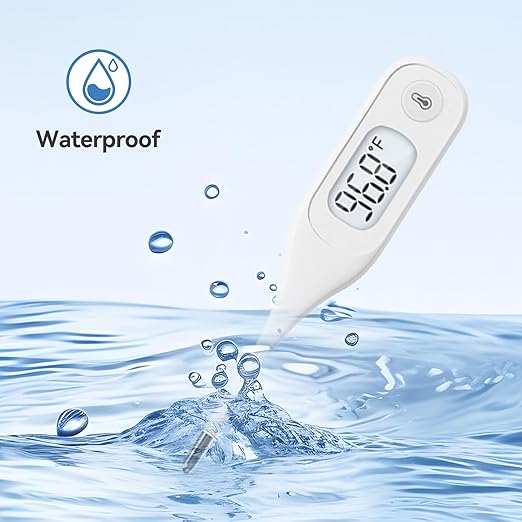 Berrcom Digital Thermometer for Adults and Kids, Medical Thermometer for Fever 10 Second Reading Armpit Thermometers with Fever Alarm-CubbioJoy
