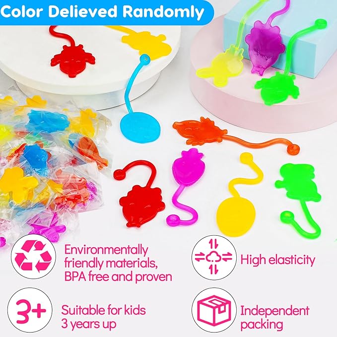 40 Pcs Easter Sticky Hands for Kids, Plastic Easter Eggs Fillers Basket Stuffers for Toddler Boys Girls Easter Eggs Hunt Games Party Favors Supplies Classroom Prizes Goodie Bag Fidget Sensory Toy Bulk-CubbioJoy