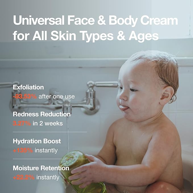 CREAM & LOTION – Organic Newborn-Safe Korean Baby & Adult 2‑in‑1 Face & Body Lotion, Moisturizer with Vitamin C for Soothing Hydration, Gentle & Effective (7.41 fl oz / 210 g)-CubbioJoy