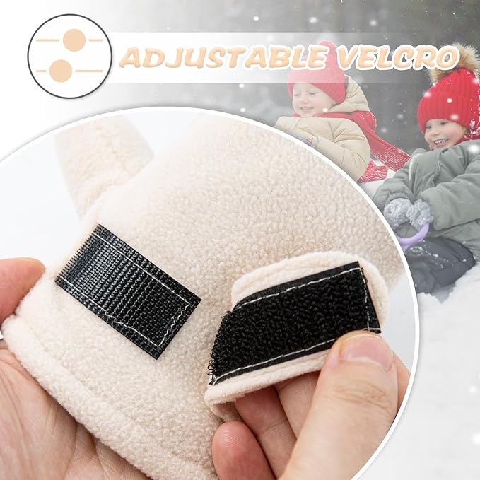 BAVST Baby Toddler Winter Mittens Girls Warm Fleece Lined Gloves Kids Sherpa Lined Mittens for Boys-CubbioJoy