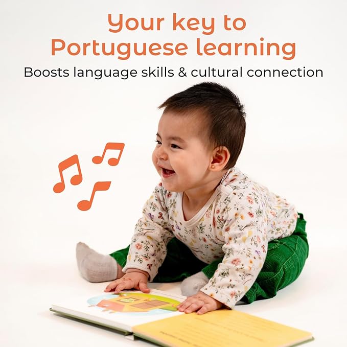 Cali's Books Brazilian Nursery Rhymes Book - Sound Books for Toddlers 1-3 Years Old - Interactive & Educational Music Toys for Bilingual Children with Lyrics & Translations - Musical Gifts for Kids-CubbioJoy