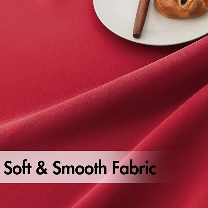 ANRODUO Back Tab Blackout Curtains for Bedroom Living Room, Rod Pocket Pinch Pleated Thermal Insulated Room Darkening Curtains 96 Inches Long 2 Panels, Red, 42 x 96 Inch-CubbioJoy