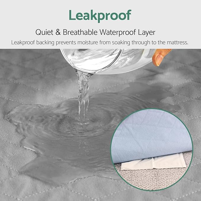 CoolShields Waterproof Bed Pads, 60" x 36" Washable Reusable Mattress Protector Bedwetting Pad for Incontinence-CubbioJoy