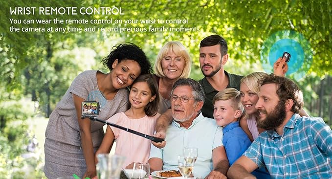 COOAU 4K 20MP Wi-Fi Action Camera External Microphone Remote Control Underwater 40M Waterproof Sport Camera Time Lapse with 2X1200mAh Batteries and 20 Accessories-CubbioJoy