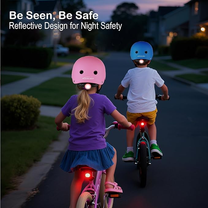KAMUGO Kids Bike Helmet,Toddler Helmet Adjustable Kids Bicycle Helmet Girls Or Boys Ages 2-8/8-14 Years Old Multi-Sports for Cycling Skateboard Scooter-CubbioJoy