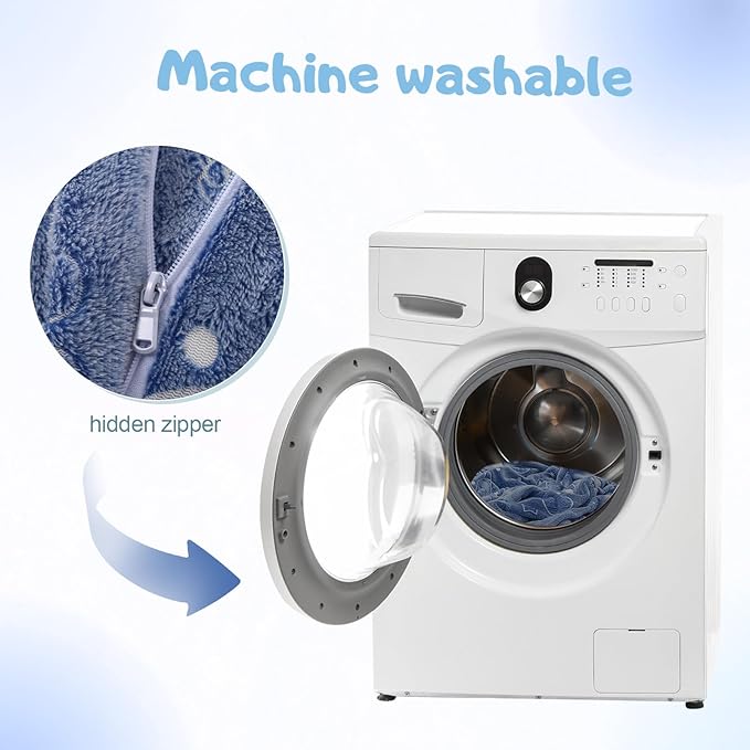 COMAX Kids Bean Bag Chair Turn into Beanbag Bed, Unicorn Toddler Bean Chair for Girl Boy Sleeping, Lazy Children Sofa Couch with Filler, Convertible Child Floor Mattress, Glowing Space-CubbioJoy