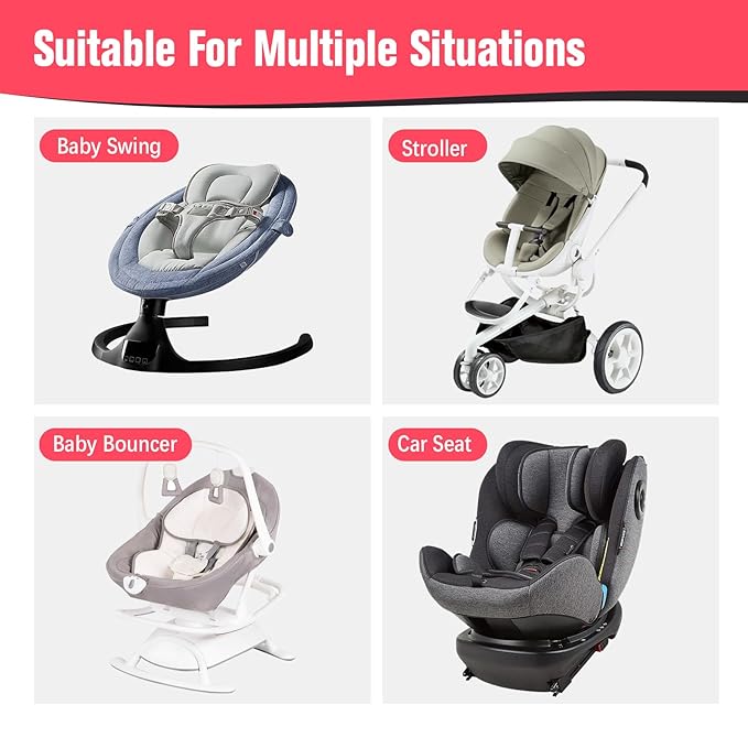 KAKIBLIN Baby Travel Pillow,Baby Neck Pillows for Car Seat,Upgraded Baby Head Pillow,Toddler Head and Neck Baby Support Pillow for Car Seat, Pushchair,Travel (Grey Pot)-CubbioJoy