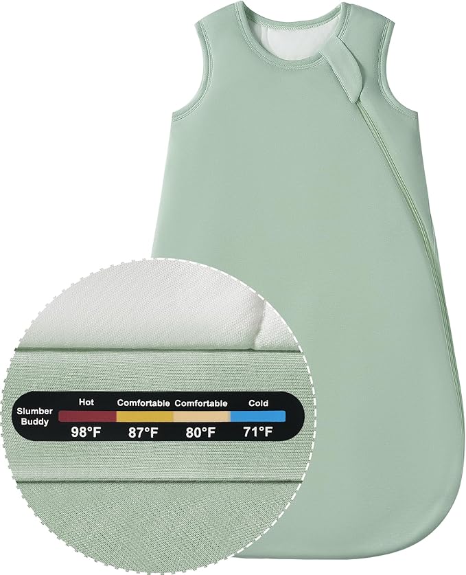 Baby Bamboo Sleep Sack, 70% Rayon Made from Bamboo 30% Cotton 1.0 TOG Infant Wearable Blanket-CubbioJoy