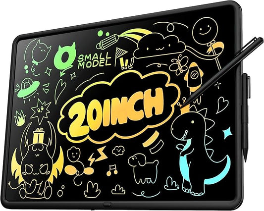20 Inch LCD Writing Tablet for Kids, Large Drawing Pad, Doodle Board, Rechargeable Drawing Board, Educational & Learning Kids Toys, Creative Birthday Gifts-CubbioJoy