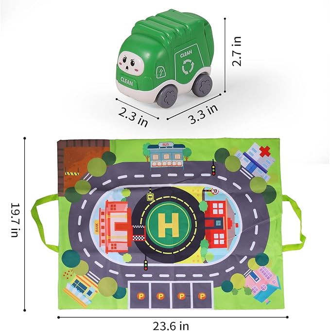 ALASOU 8 PCS Baby Cranes Car Toys with Playmat/Storage Bag|1st Birthday Gifts for Toddler Toys Age 1-2|Baby Toy for 1 2 Year Old Boy|1 2 Year Old Boy Birthday Gift for Infant 12 18 Months-CubbioJoy