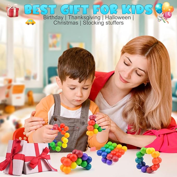 Autism Sensory Toys for Autistic Children, Fidget Toys for Adults Kids , Autism Toys for Toddlers 3-4,Christmas Stocking Stuffers Present,Airplane Car Travel Toys for Kids Ages 3-5-CubbioJoy