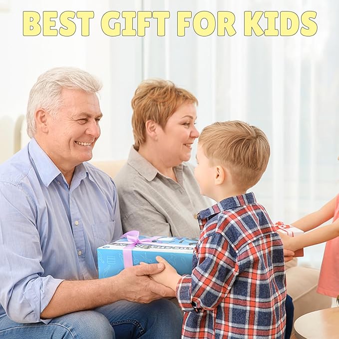 Barber Shop Pretend Play Toy, Kids Hair Salon Toys, Kids Shaving Kit for Boys Ages 3+ with Blow Dryer, Electric Shaver Toys, Tool Bag and Stylist Shave Barber Accessories for Role Play (Black)-CubbioJoy