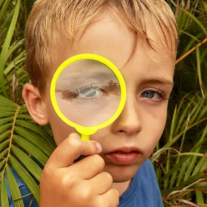 Adventure Kidz Outdoor Exploration Kit, Children’s Binoculars, Flashlight, Compass, Fox Whistle, Magnifying Glass, Backpack. Great Gift Set for STEM, Pretend Play, Ages 3+ Boys Girls-CubbioJoy