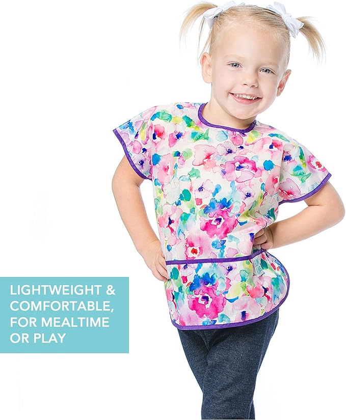 Bumkins Bibs - Toddler Bibs, Waterproof, Large for 1-3 Years, Short Sleeve-CubbioJoy