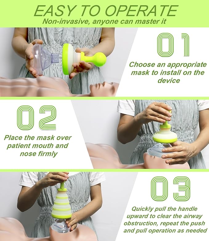 Choking Rescue Device, Anti Choking Device for Kids and Adults, Portable First Aid Choking Rescue, Airway Suction Device for Children and Adults - Home Kit-CubbioJoy