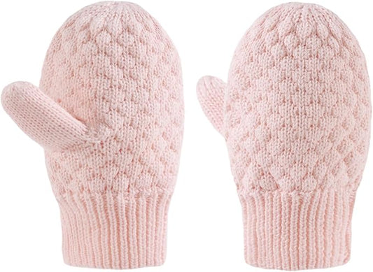 Baby Knit Mittens Toddler Boys Girls Gloves Winter Infant Newborn No Scratch Mitten 0-3 Years-CubbioJoy
