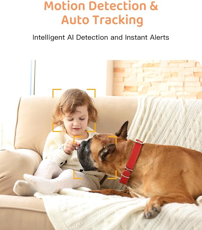 ARENTI 4MP 2.4G&5G WiFi Baby Monitor with Camera and Audio, Night Light, Auto Traking, Cry&Motion Detection, Temperature Sensor, App Control-CubbioJoy