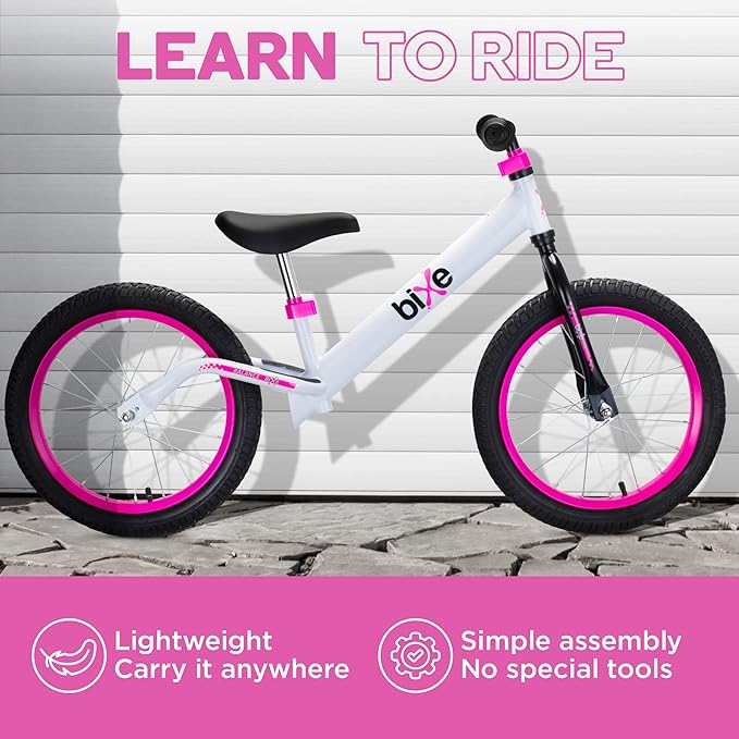 Balance Bike: for Big Kids Aged 4, 5, 6, 7, 8 and 9 Years Old - No Pedal Sport Training Bicycle | 16inch Wheel-CubbioJoy