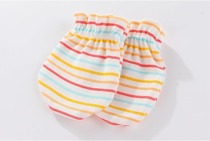 5 Pairs Baby Not Scratch Mittens 0-6 Months New Born Boy Girl Gloves Cute Infant Accessories-CubbioJoy