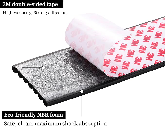 Corner Protector for Baby, Widen Edge Protector with Adhesive Backing, Baby Proofing Edge Corner Protectors Self Adhesive Furniture Corner Guard Bumper for Table, Desk, Fireplace (Black, 6.6ft)-CubbioJoy