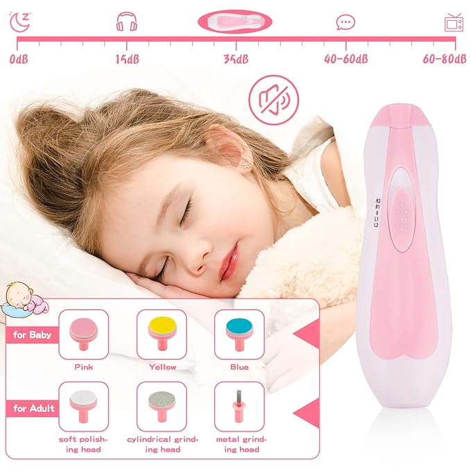 Baby Grooming Kit, Infant Safety Care Set with Hair Brush Comb Nail Clipper Nasal Aspirator,Baby Essentials Kit for Newborn Girls Boys (Pink 20 in 1)-CubbioJoy