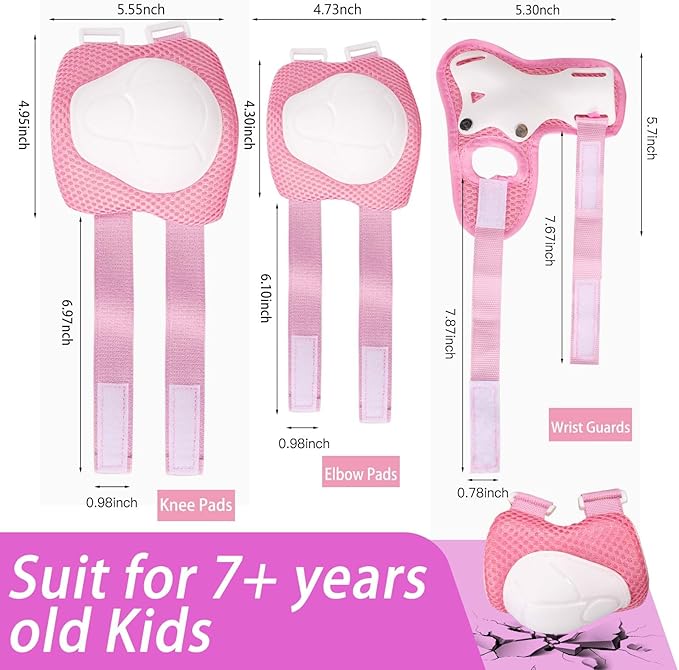 Kids Bike Helmet Set Adjustable Helmet for Ages 3-15 Kids Toddler Boys Girls Youth, Multi-Sport Bicycle Skateboarding Football Rollerskating Scooter Rollerblade Balance Bike Helmets-CubbioJoy