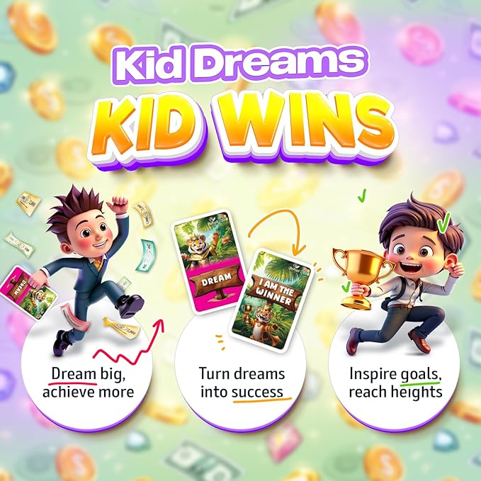 BeFree for KIDS – Fun Money & Financial Literacy Board Game | Teach Kids Smart Money Skills, Investing & Saving | Educational Strategy Game for Ages 7+ | Great for Family Game Night & Cash Flow Learn!-CubbioJoy