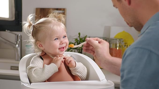 BEABA Silicone Baby Bib, Made with Soft Supple Silicone, Baby Bibs with Baby Food Catcher, Baby Essentials for Baby Feeding-CubbioJoy