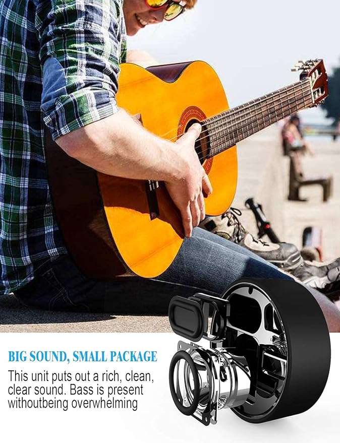 INSMY C12 IPX7 Waterproof Shower Bluetooth Speaker, Portable Small Speaker, Speakers Bluetooth Wireless Loud Clear Sound Support TF Card Suction Cup for Kayak Canoe Beach Gift (Black)-CubbioJoy