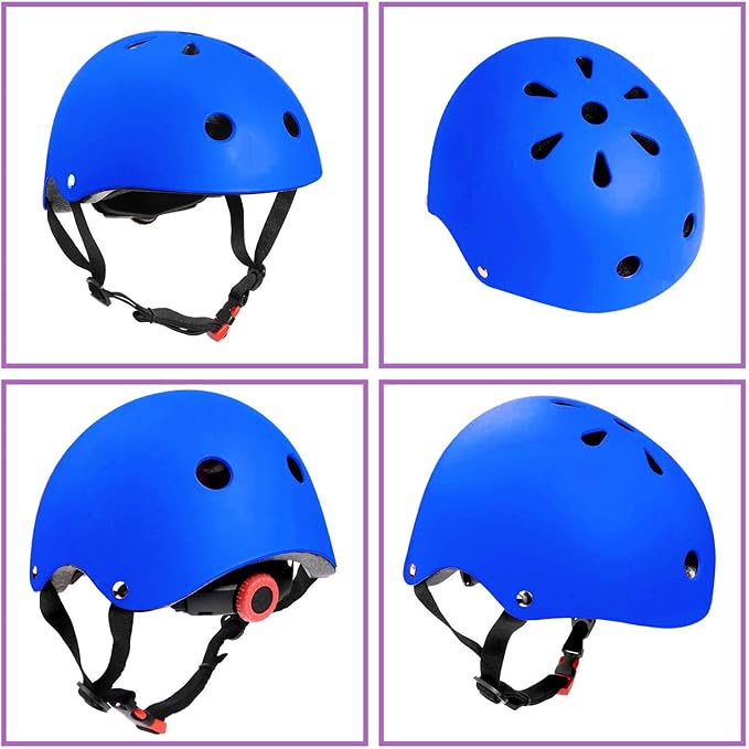 Adjustable Helmet for Ages 3-16 Kids Toddler Boys Girls Youth,Protective Gear with Elbow Knee Wrist Pads for Multi-Sports Skateboarding Bike Riding Scooter Inline skatings Longboard Roller Skate-CubbioJoy