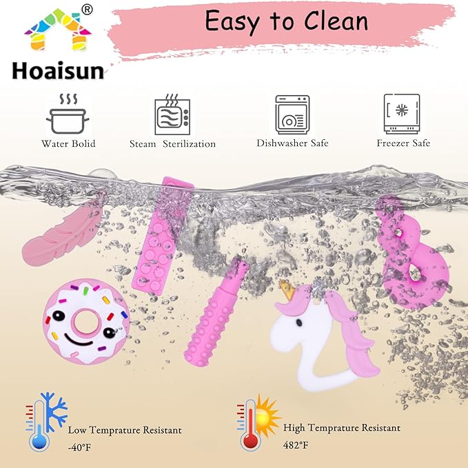 Chew Necklaces for Sensory Girls, Chewy Necklace Sensory Toys for Kids with Autism, ADHD,SPD, Chewing, Teething or Special Needs, Oral Sensory Chew Toys for Kids Adult Reduce Anxiety Fidgeting-CubbioJoy