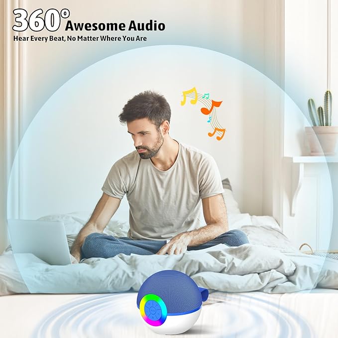 Karaoke Microphone Machine Toys for Kids Adults, Mini Portable Bluetooth Speaker with 2 Wireless Mics, Christmas Birthday Gifts for Boys Girls Ages 3 4 5 6 7 8 9 10 11 12+ Year (Blue)-CubbioJoy