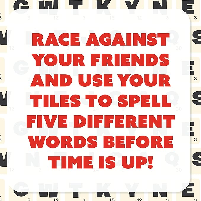 Dabble® Word Game | Fast-Paced Family Board Game | Enhances Spelling and Vocabulary for All Ages | Spell The First Five Words | Award-Winning and Educational Learning Game | Great Game for All Ages-CubbioJoy